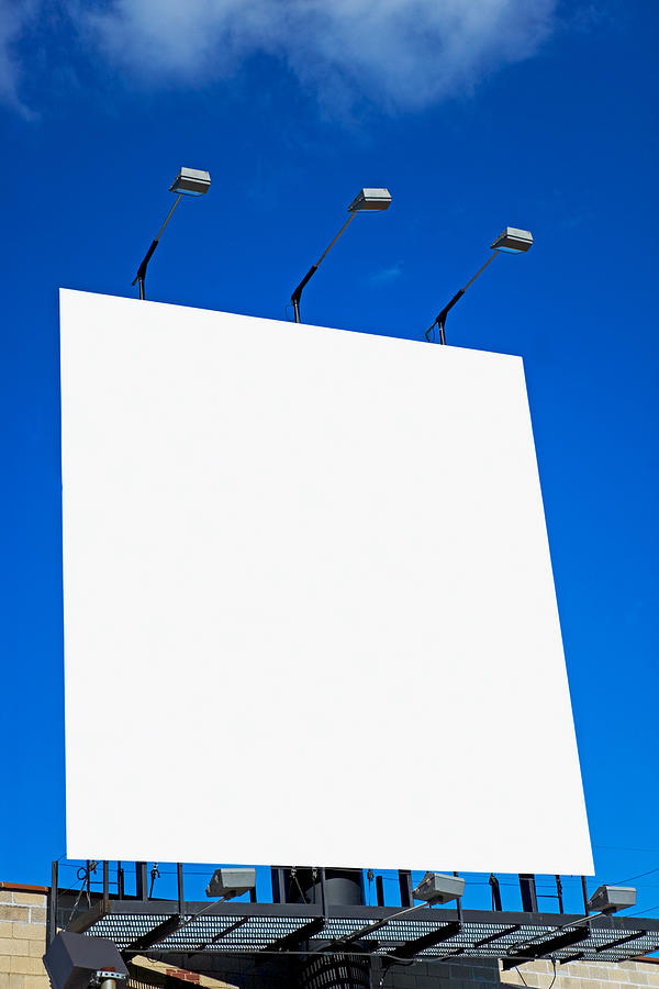 Blank billboard Photograph by Image Source