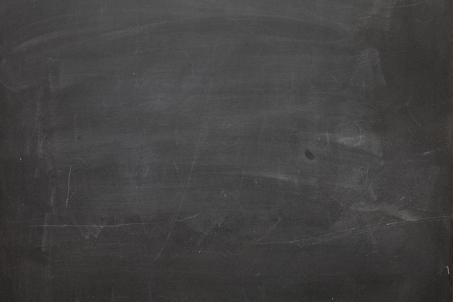 Blank chalkboard. Photograph by Michaelmjc