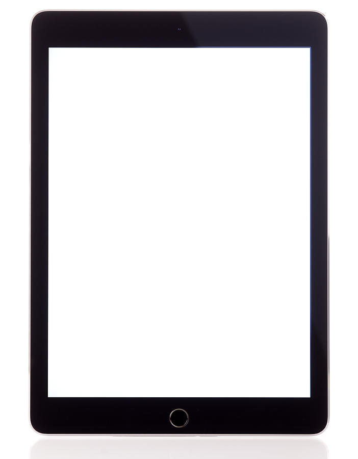 Blank white screen Apple iPad Air 2 Photograph by Hocus-focus