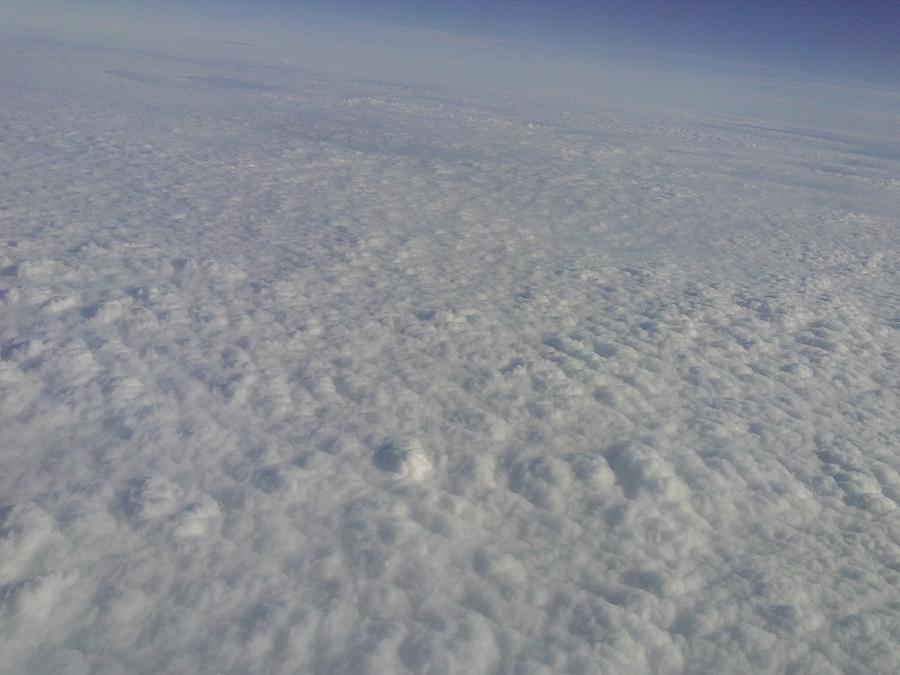 Airplane Photograph - Blanket of Clouds by Christopher M Moll