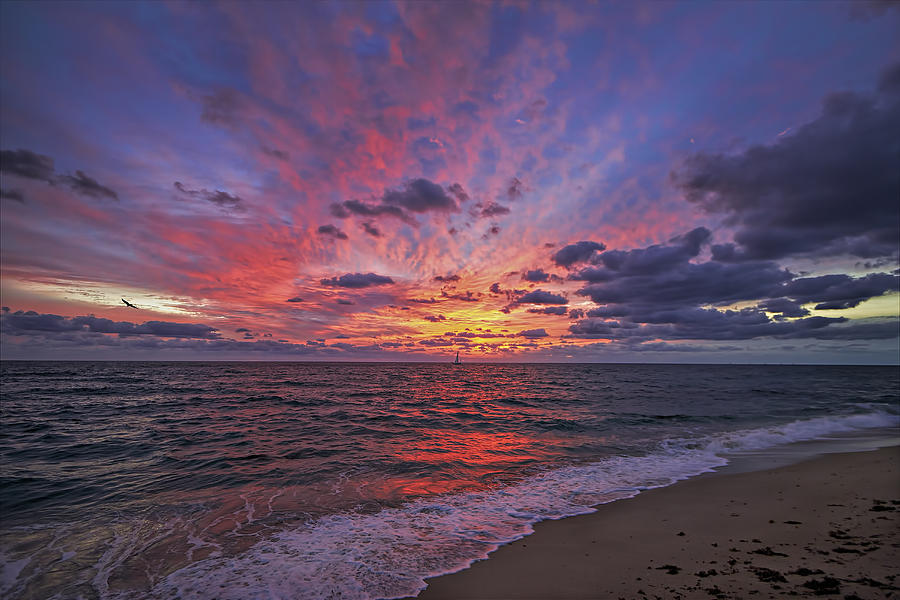 Blazing Sunrise Photograph by Island Photos | Fine Art America