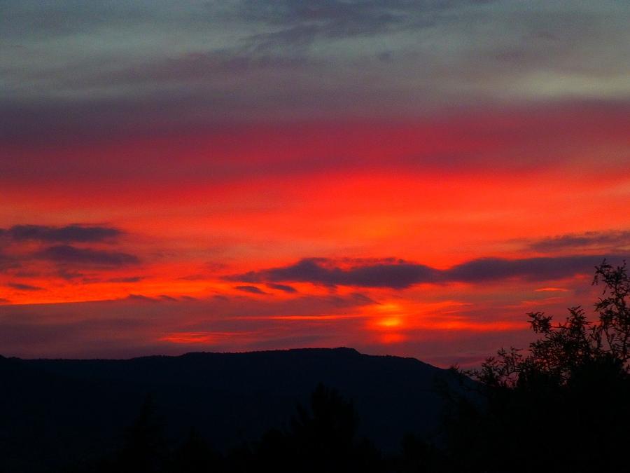 Blazing Sunset Photograph by Barb O'Hara - Fine Art America