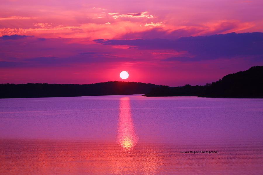 Blazing Sunset Digital Art by Lorna Rose Marie Mills DBA  Lorna Rogers Photography