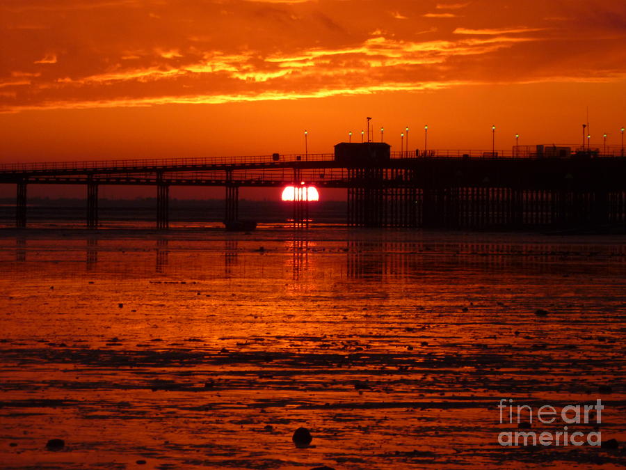 Blazing Sunset Photograph by Vicki Spindler