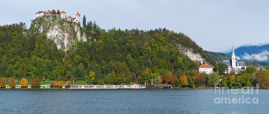 Bled Castle and St Martin - Lake Bled - Slovenia Photograph by Phil Banks