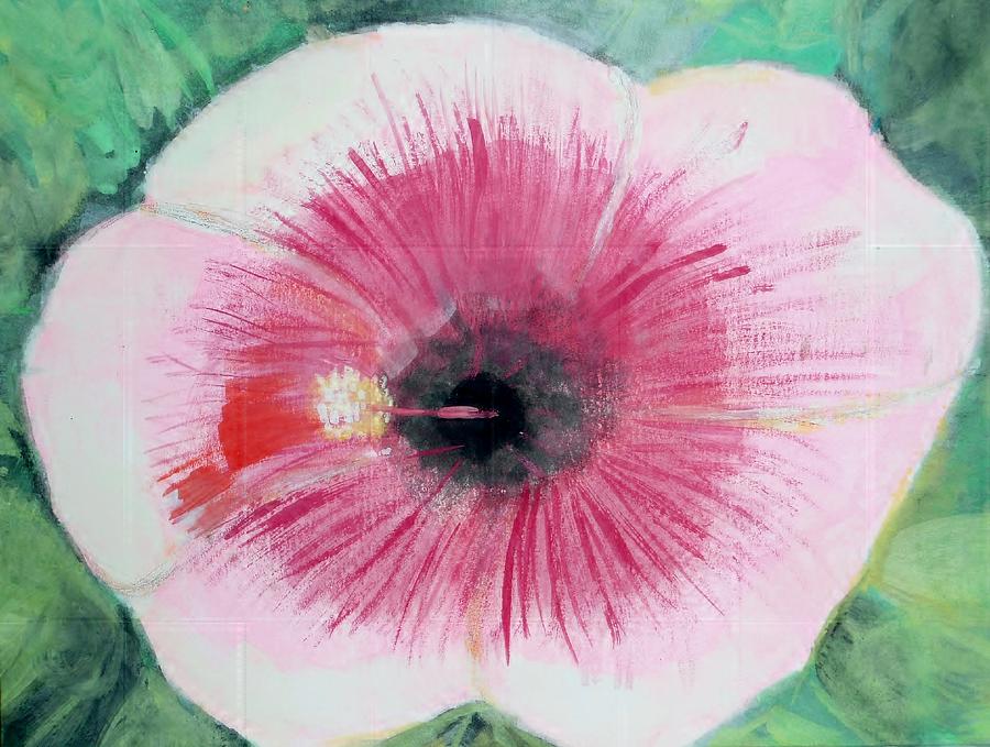 Spring Painting - Bleeding Flower by Susan Abrams
