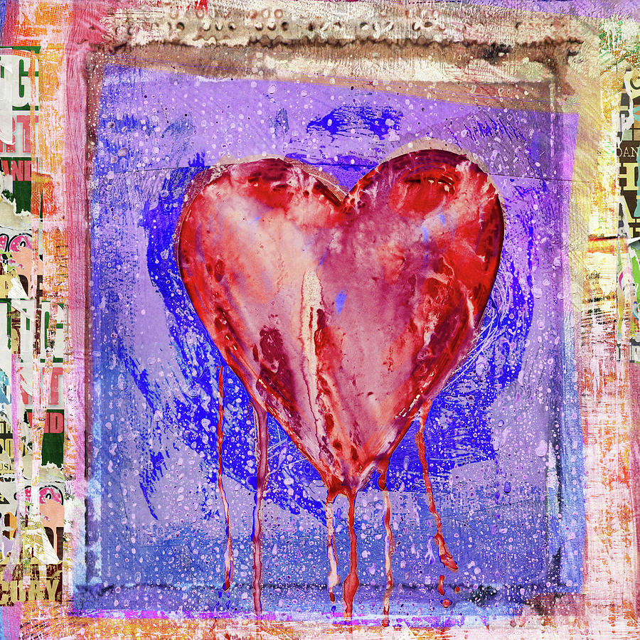Bleeding heart Digital Art by Luz Graphic Studio