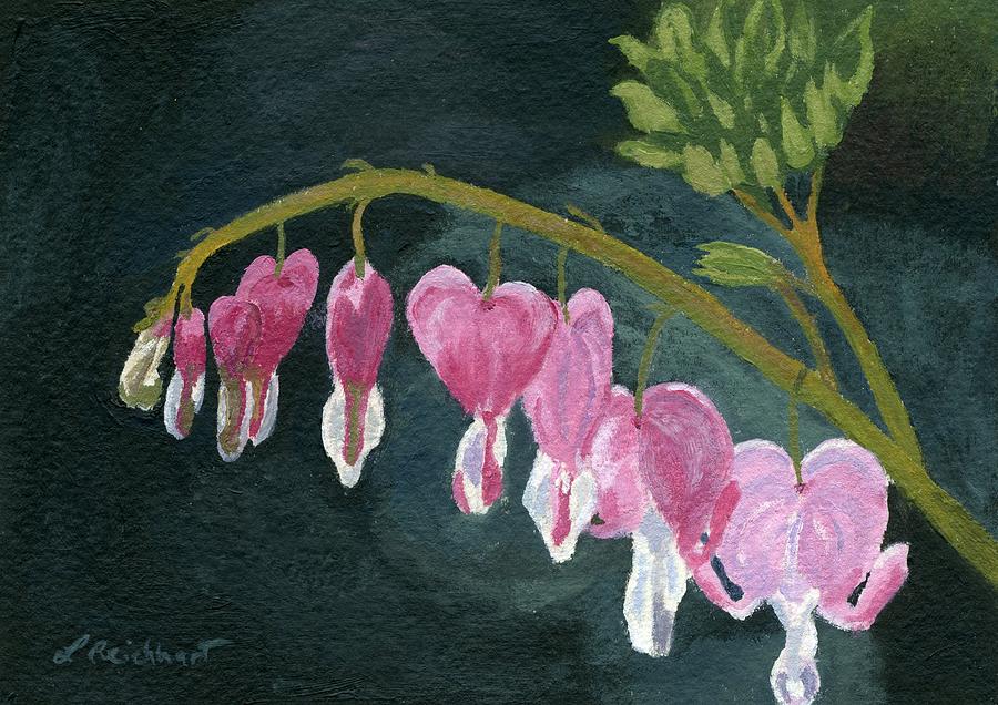 Flower Painting - Bleeding Heart by Lynne Reichhart
