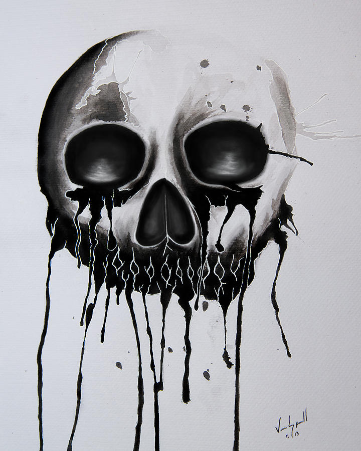 Bleeding Skull Photograph by Michael Ver Sprill