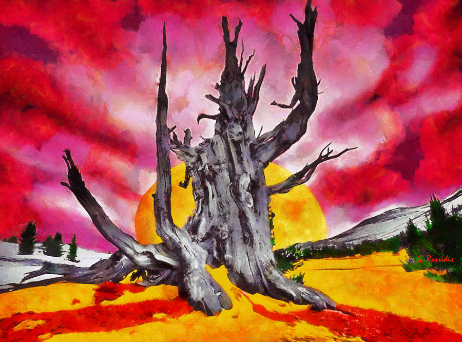 Bleeding tree Painting by George Rossidis