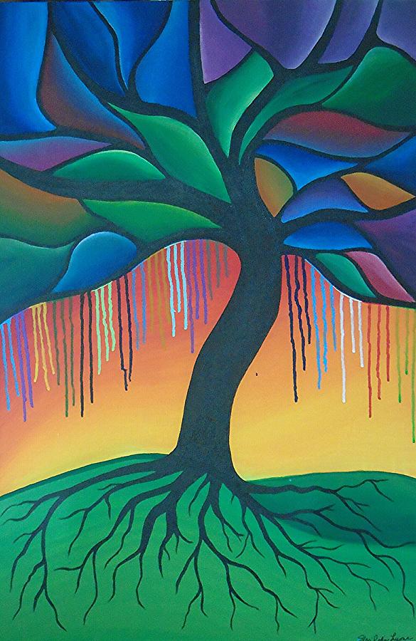Bleeding Tree  Painting by Staci Lyons