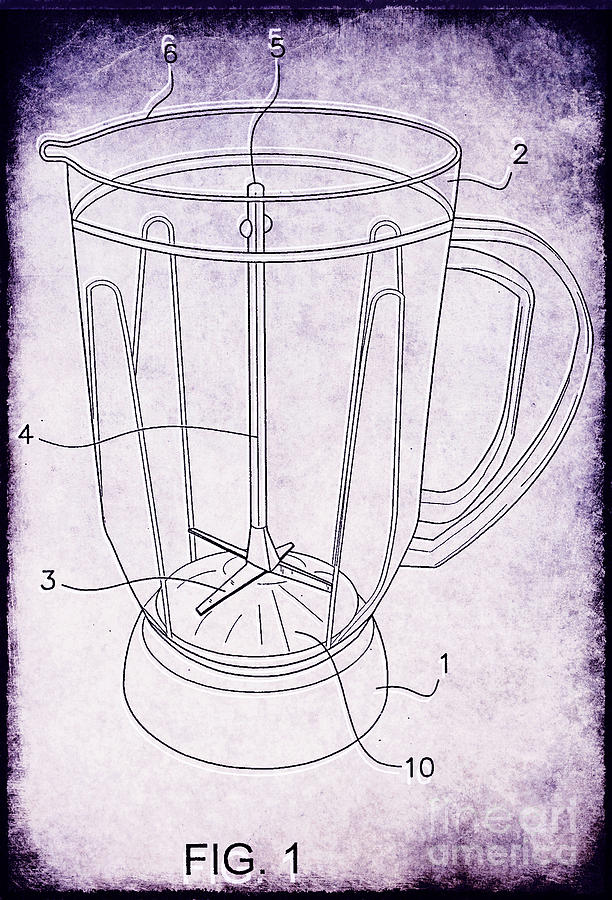 Kitchen Photograph - Blender Patent by Edward Fielding