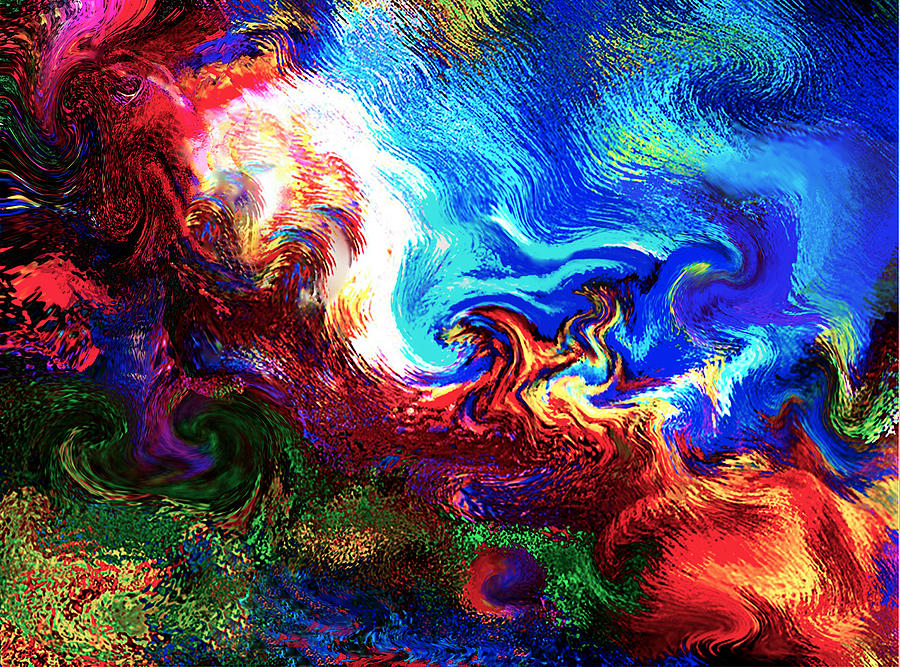 Blending the Elements of Creation v.4-a Digital Art by Rebecca Phillips ...