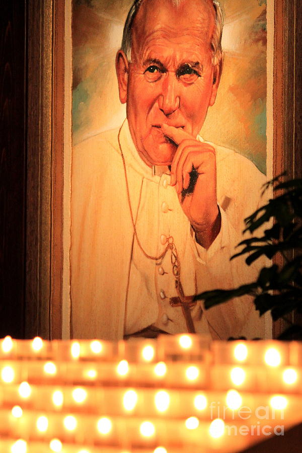 Saint John Paul II Photograph by Theresa Ramos-DuVon