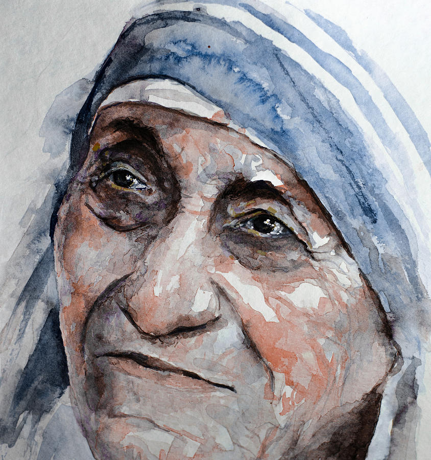Blessed Teresa Painting by Laur Iduc