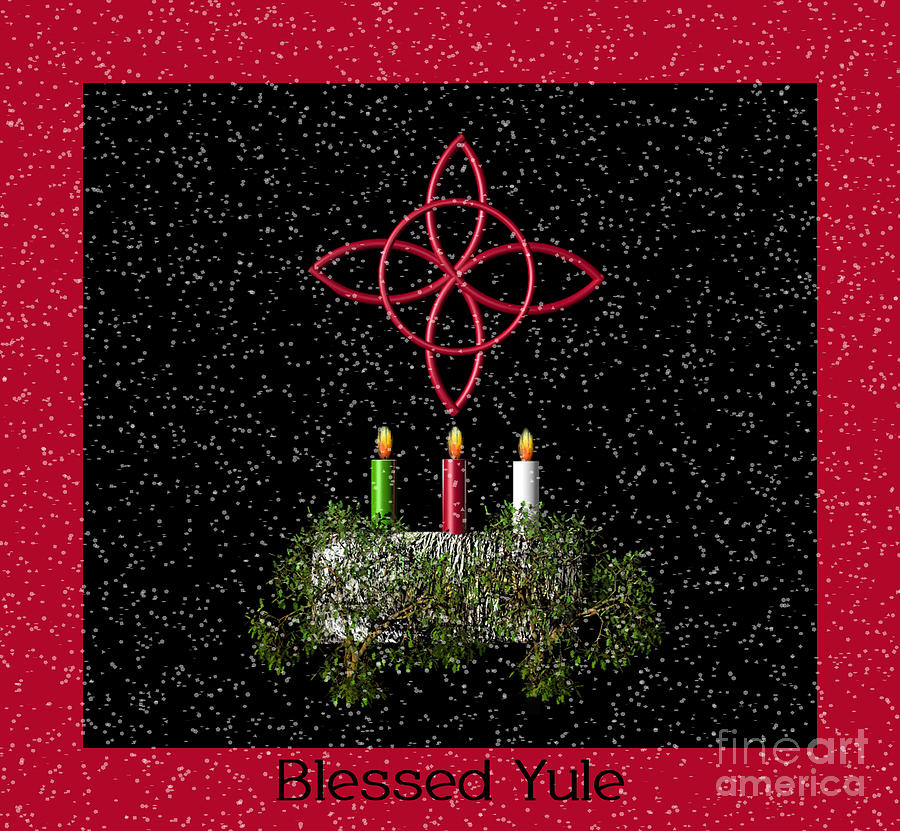 Winter Solstice Photograph - Blessed Yule by Eva Thomas
