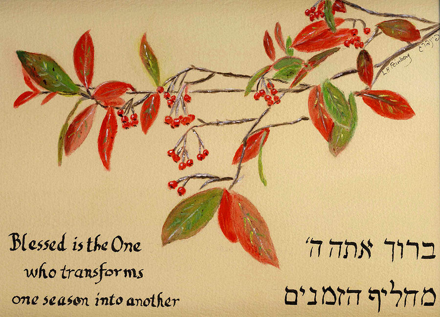Blessing for the seasons Painting by Linda Feinberg
