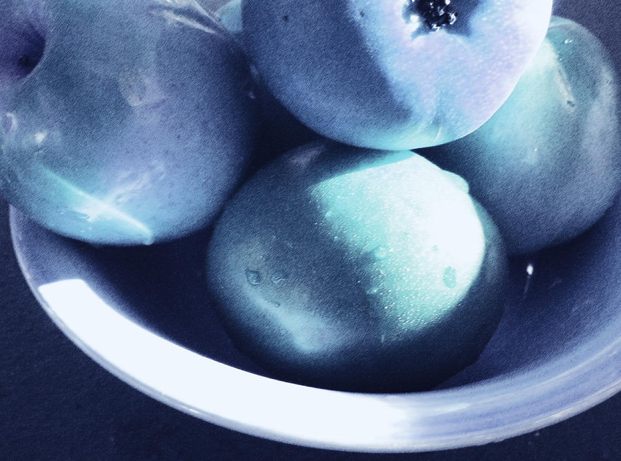 Bleu Fruits Photograph by Ginny Schmidt