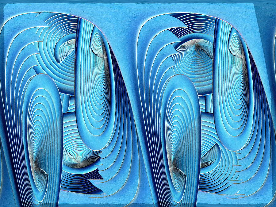 Blew On Blue Digital Art by Tim Allen
