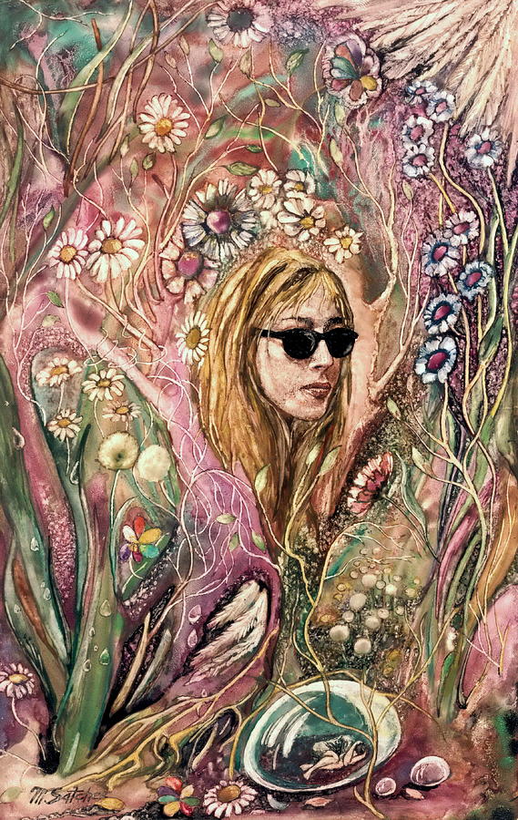 Fantasy Painting - Blind beauty by Mikhail Savchenko