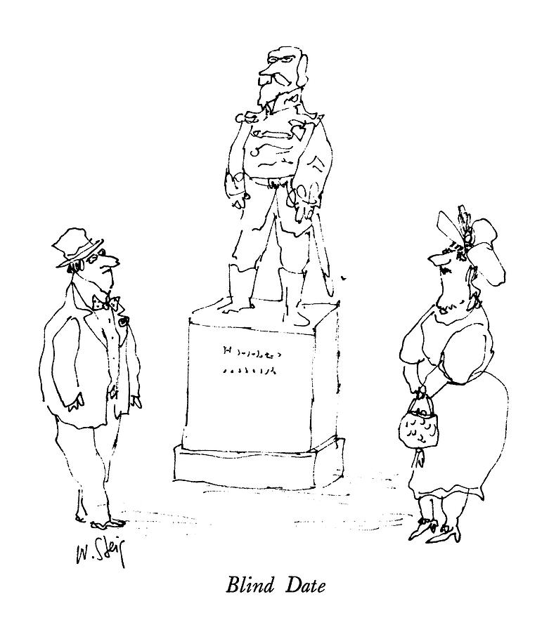 Blind Date Drawing by William Steig