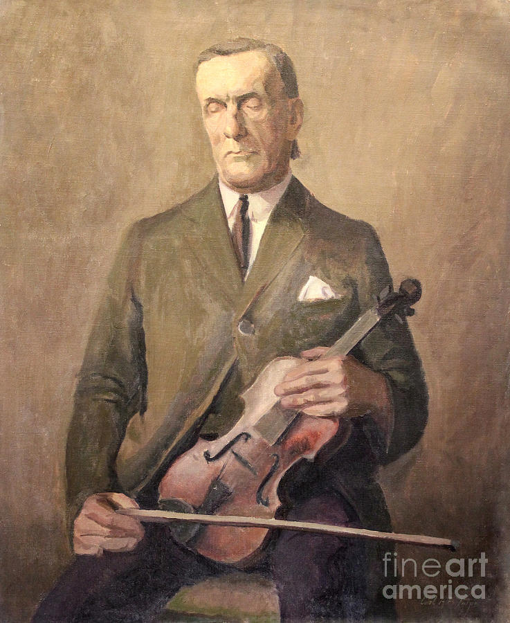 Blind Violinist 1929 Painting by Art By Tolpo Collection