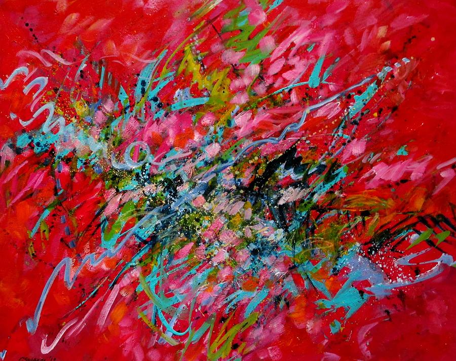 Bliss Blush Ball Painting by Carol Suzanne Niebuhr