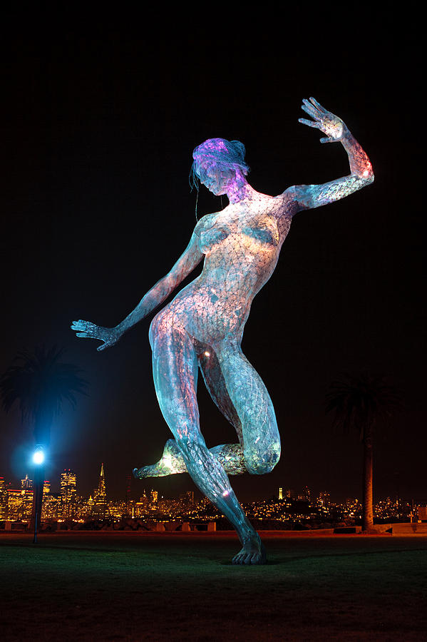 San Francisco Photograph - Bliss Dance Lit In Pastel Colors by Her Arts Desire