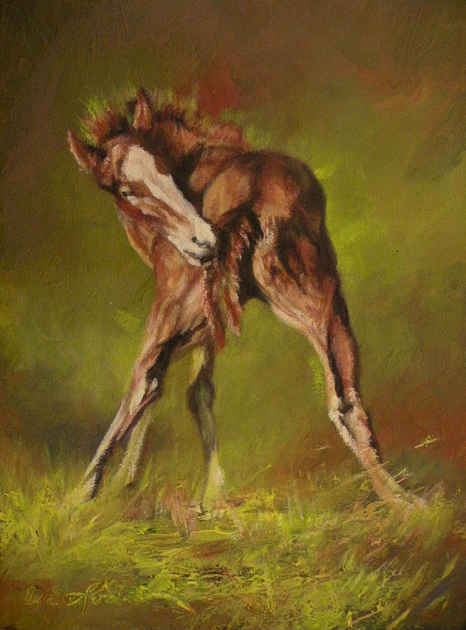 Colts Painting - Bliss by Mia DeLode Colts Painting - Bliss by Mia DeLode
