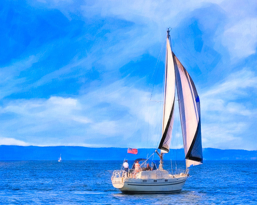 Blissful Afternoon Sailing On Monterey Bay Photograph by Mark E Tisdale