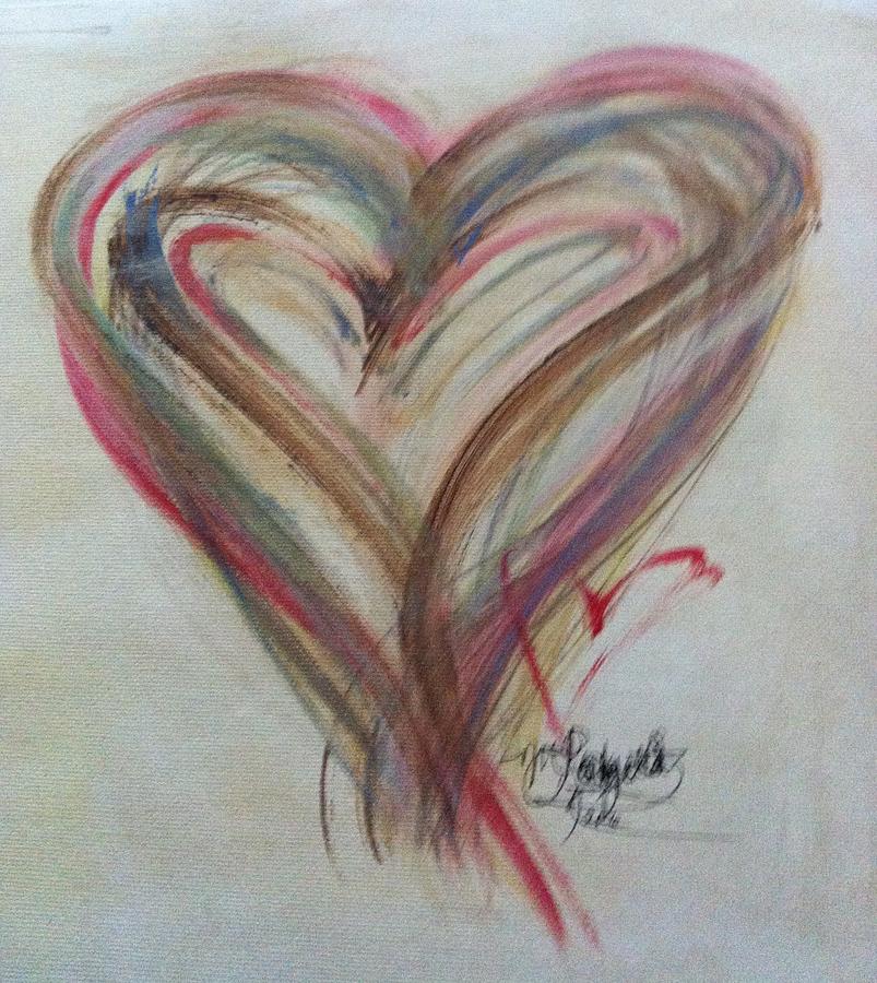 Blissful Heart Painting by Marian Lonzetta
