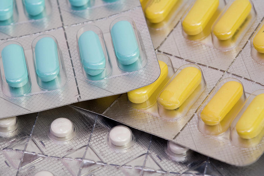 Blister Packs Of Pills Photograph by Science Stock Photography/science Photo Library