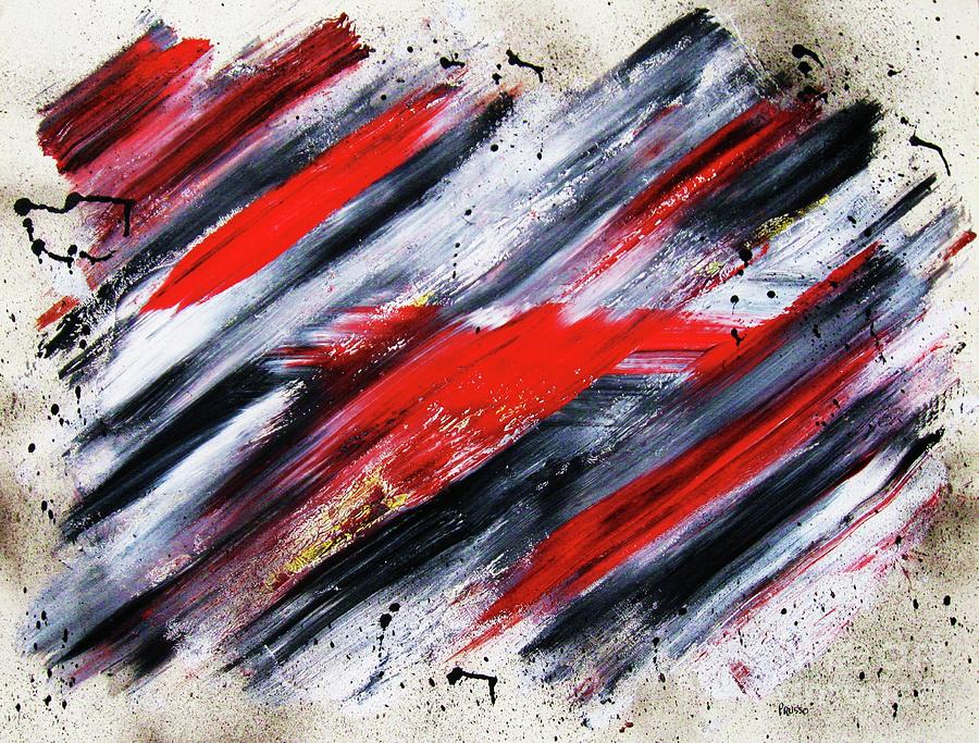 Abstract Painting - Blitzkrieg by Thea Recuerdo