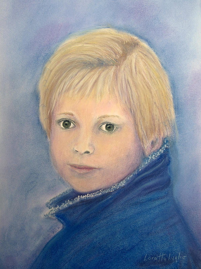 Blond Girl - the Photographers Daughter Painting by Loretta Luglio