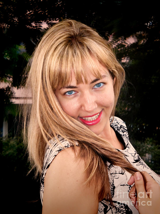 Blonde Hair Blue Eyes Photograph by Mariola Bitner