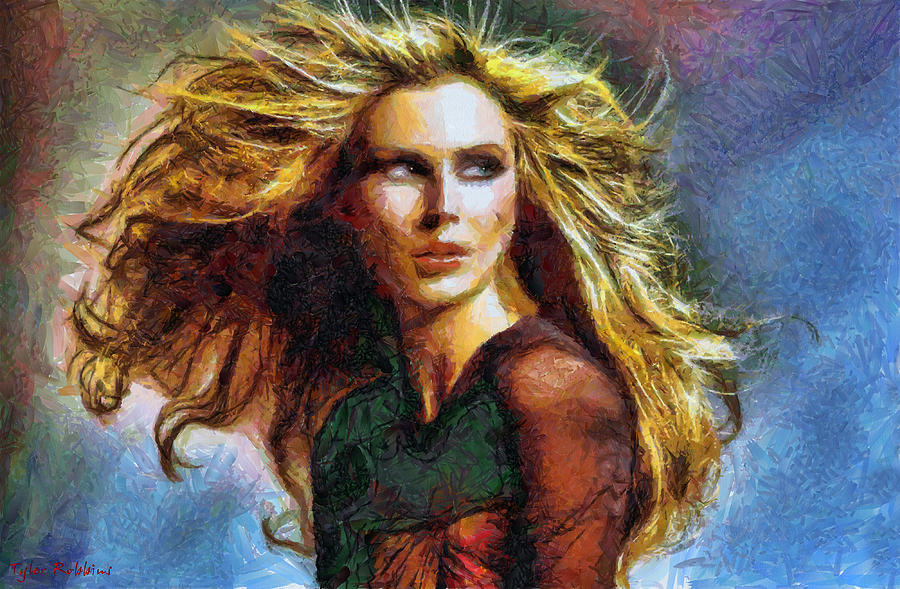 Blonde on a Windy Day Painting by Tyler Robbins