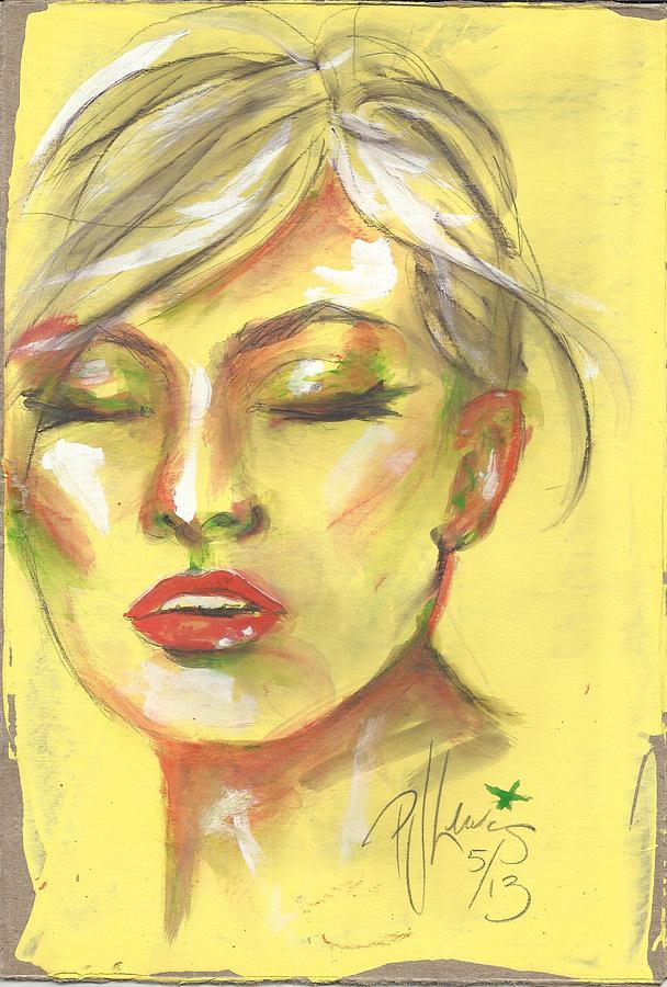 Pretty Woman Movie Painting - Blondie by PJ Lewis
