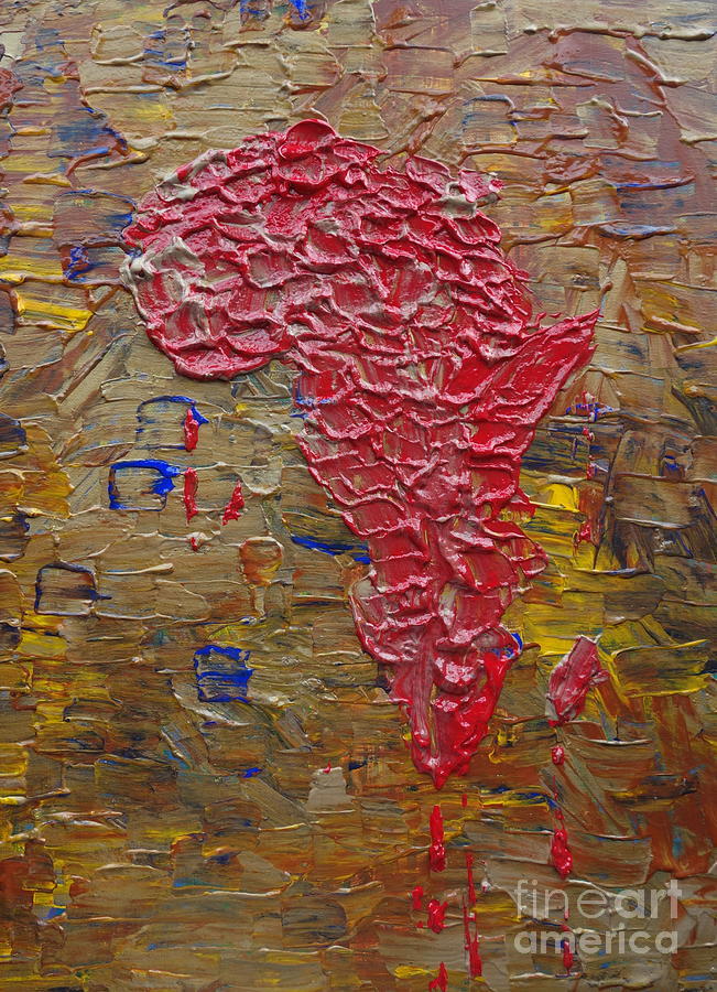 Blood Africa Painting by Jacqueline Athmann