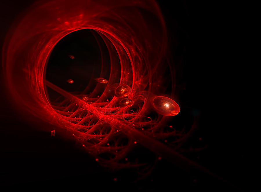 Blood Flows Digital Art by Adam Vance
