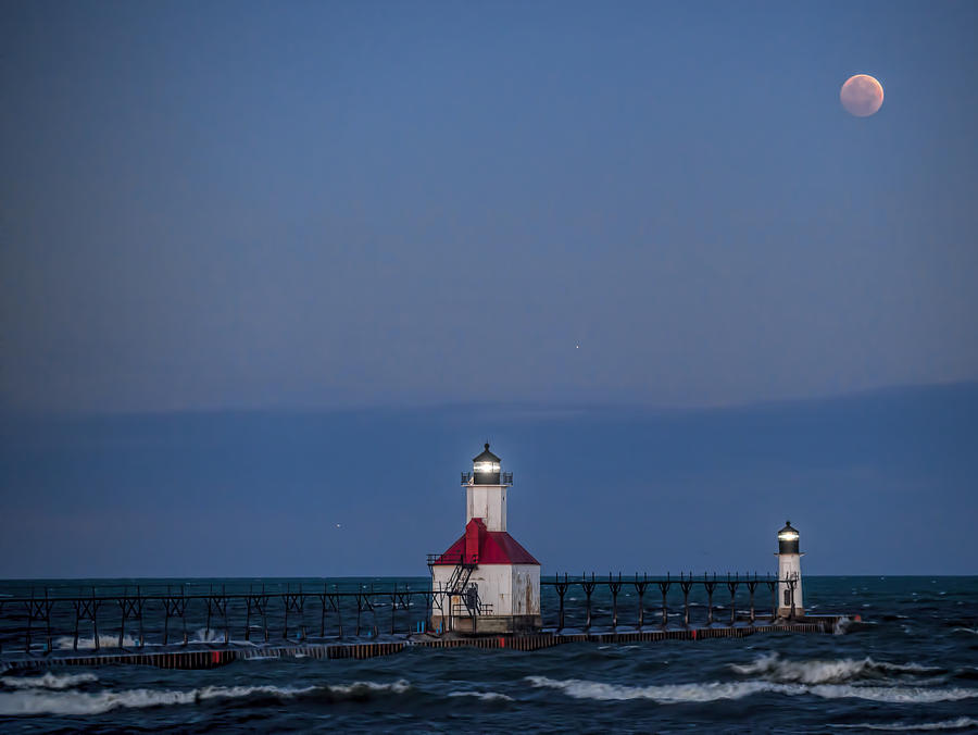 Blood Moon over St Joe 3 Photograph by John Crothers