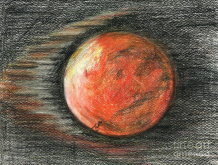 Blood Moon Drawing by Teresa White Fine Art America