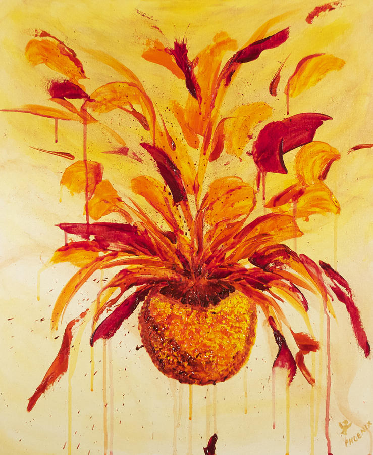 Impressionism Painting - Blood Orange Ginger by Phoenix The Moody Artist