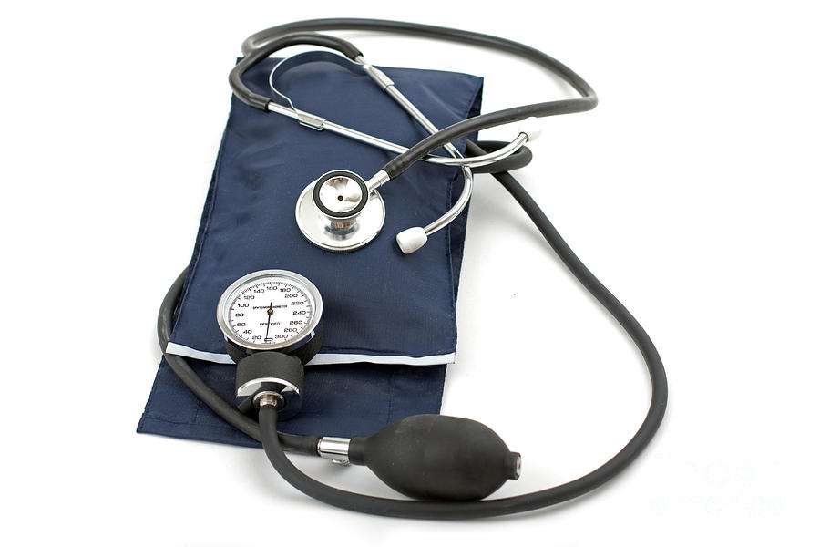 Blood Pressure Gauge And Stethoscope Photograph by Gunter Nezhoda ...