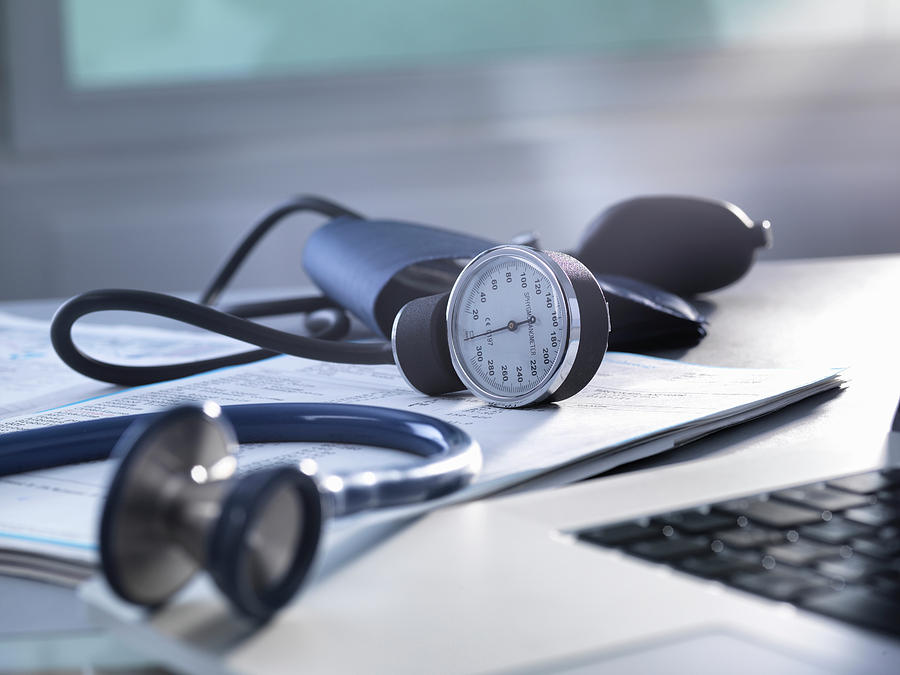 Blood Pressure Gauge And Stethoscope Photograph by Tek Image/science Photo Library