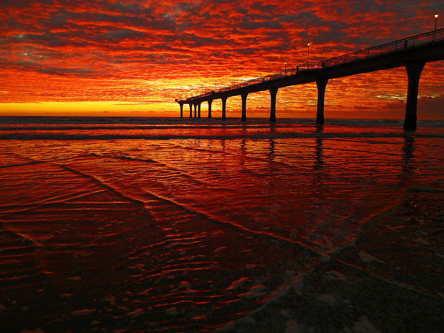 Blood Red Dawn Photograph by Steve Taylor