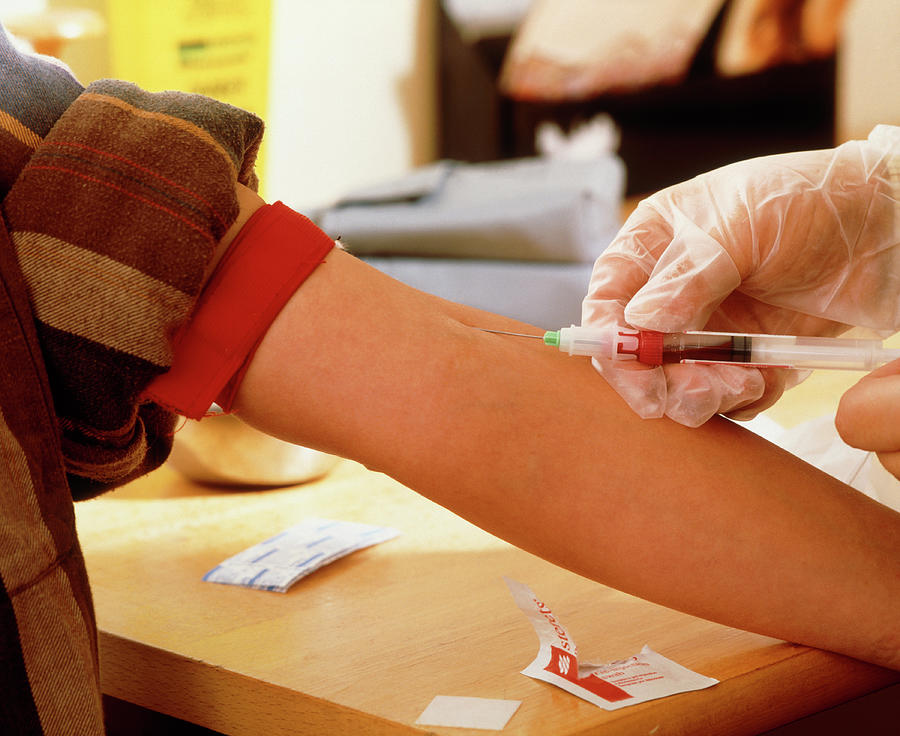 Blood Sample Being Taken From A Persons Arm Photograph by Ruth Jenkinson/midirs/science Photo Library