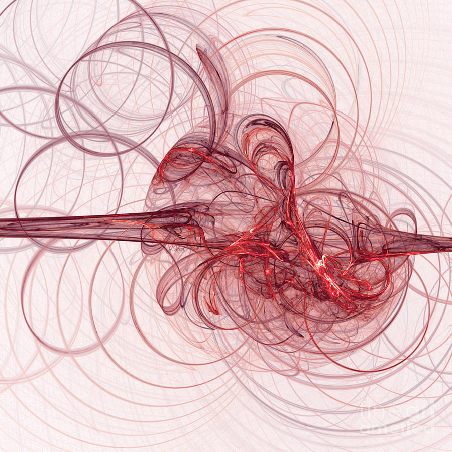 Abstract Digital Art - Blood Smoke by Jayant Kerai