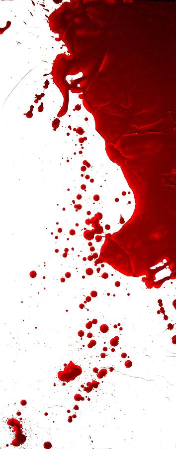 Blood Splatter On Knife Drawing / Hand Drawn Paint Splatter Liquid Melt