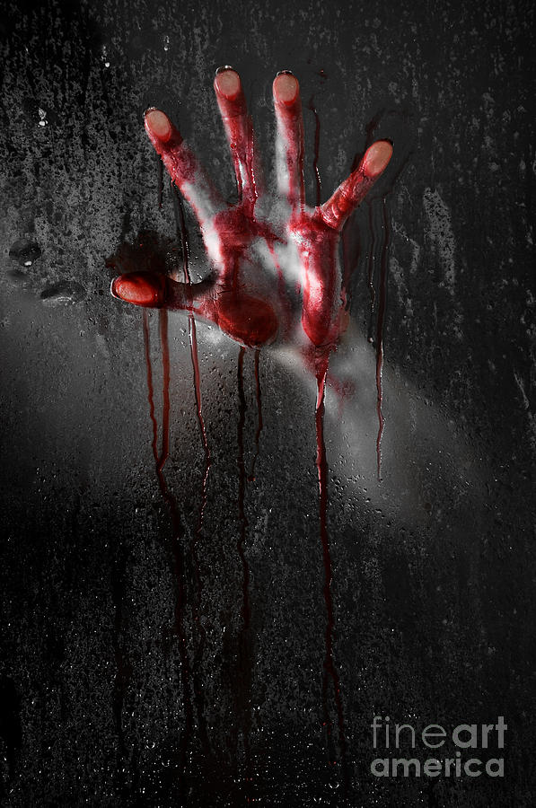 Halloween Photograph - Bloody Hand by Jt PhotoDesign