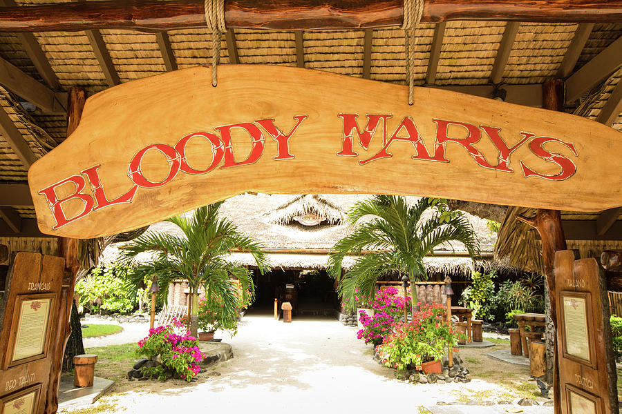 Bloody Marys Restaurant, Bora Bora Photograph by Panoramic Images